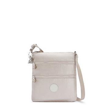 Kipling Keiko Metallic Crossbody Mini Tassen Beige | NL 1881GS